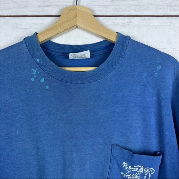 Vintage 1980s Fighter Jet Distressed and Faded T-Shirt XL - Picture 7 of 9